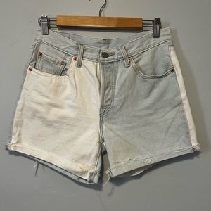 Levi’s 501 Two Toned Denim Shorts High Waisted